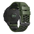 Miniatyrbillede 1 af 5: Til Suunto 7 / 9 / 9 Baro Dual-color Silikonurrem 24mm Multi-hul Design Hurtigudløselig Rem Armbånd Strap db Army Green   Black