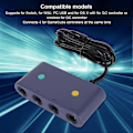 Miniatyrbilde 2 av 5: for Gamecube Kontroller Adapter 3 i 1 Spillkontroller Konverter for Wiiu for Switch PC db
