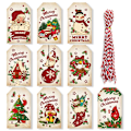 Pikkukuva 2 / 5: 50 kpl lahjakortteja paperilaput DIY lahjapakkaus tarvikkeet joulukuusi riippuva koristeet 2024 uusi vuosi koristelu [Db] 50pcs-set1
