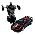 Pikkukuva 1 / 5: Auton muuntaja leikkiauto kaukosäätimellä, putoamisenkestävä leikkiauto 's Day DB:lle Black Red