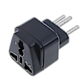 Miniatyrbild 1 av 5: Universal UK/US/EU till Schweizisk AC Strömkontakt Reseadapter Omvandlare [db] Black
