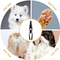Miniatyrbillede 3 af 3: Fodskraber til katte og hunde, barbering af ørehår, fodhårsklipper, USB-interface, kæledyrshårsklipper, sort