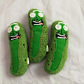 Miniatyrbild 3 av 4: Söt Pickle Rick 20cm Plyschdocka Rolig Mjuk Kudde Ansikte Plyschdocka [DB] 1PC