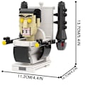 Miniatyrbild 2 av 5: Skibidi Toalett Leksak Byggsten Titans Kameraman Tv Man Kameraman Speakerman Skibidi Toalett Klocka Man Titans Borr Högtalare Db A1