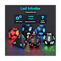 Miniatyrbilde 3 av 5: Elektroniske terninger USB oppladbare lysende terninger glød Dnd terninger polyhedral terninger brettspill fest E