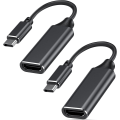 Pikkukuva 1 / 3: USB C - HDMI -sovitin 4K Mac OS:lle, Type-C - HDMI -sovitin [Thunderbolt 3] (2-pakkaus)