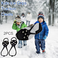 Miniatyrbilde 1 av 4: 1 Par Barnestøvler med Pigger for Vintervandring Sikkerhetssko Grips på Is Snø for Jenter og Gutter db