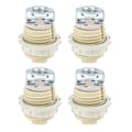 Miniatyrbillede 1 af 2: 4 stk. Halogenpære Sockel Fatning Praktisk G9 Keramisk Lampe Sockelholder [DB]