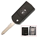 Miniatyrbild 1 av 5: 2/3-knapps Fjärrnyckelskal Vikbart Fällbart För Mazda 2 3 5 6 CX-7 / CX-9 / MX-5 Med Oskuren Blad Ersättning DB 2BTN Big Holder