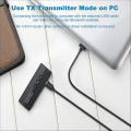 Miniatyrbillede 3 af 5: Bluetooth 5.0 Sender Modtager 3-i-1, Trådløs 3,5 mm Lydadapter Til Tv Pc Hovedtelefoner Hjem S