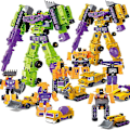 Miniatyrbild 4 av 5: G1 Transformed Constructicon Devastator Set 6 i 1 100% Komplett Figurer [DB] Orange