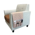 Miniatyrbilde 2 av 5: Sofa Armrest Lomme Sete Hengepose Kreativ Oppbevaringspose Avis Fjernkontroll Diverse Pose [DB] Beige