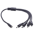 Miniatyrbillede 1 af 5: 3,5 mm x 1,35 mm DC Barrel Plug Splitter Adapterkabel til Ansigtsrensere LED [DB] One point four