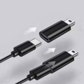 Miniatyrbilde 2 av 5: Usb C til Mini Usb Adapter Type C Hunn til Mini Usb Hann Konverter Kontakt [DB] Silver gray