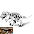 Miniatyrbillede 3 af 5: 1 stk. Jurassic Big Size Dinosaur Building Blocks T-rex Quetzalcoatlus Baryonyx Action Figures Børnelegetøj Gaver [DB] T-Rex green