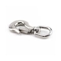 Miniatyrbilde 5 av 5: Rustfritt stål svingbar sjakkelutløserbåtanker kjedeløyesjakkel svingbar karabinkrok for marine Ar{DB} Silver