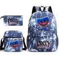 Pikkukuva 1 / 5: 3 kpl Anime-peli 3d Poppy Playtime Monster -reput, Messenger-laukku, Kynäpussi, Canvas-koululaukku opiskelijoille lapsille DB Only Backpack Type 1