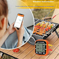 Miniatyrbilde 3 av 5: Trådløst Kjøtttermometer for Grill Røyk Ovn APP Digitalt Termometer med Fire Prober Smart BBQ Mattermometer [DB] Orange