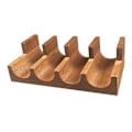 Miniatyrbilde 1 av 5: Db Sushiholder i tre, serveringsfat for sushi, serveringsstativ, tacoholderbrett for sammenkomster restaurant Wood 4 Grid