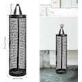 Miniatyrbilde 5 av 5: 2 stk Plastposeholder, Handleposeholder Mesh Hengende Oppbevaringspose Dispenser Søppelposer, sammenleggbar Pose Oppbevaringsdispenser For Hjem Kjøkken Db Grey