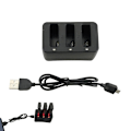 Miniatyrbild 4 av 5: 3 i 1 Multi Batteriladdare Hub Intelligent Snabbladdning För Dji Tello Drönare Db Black