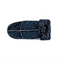 Miniatyrbillede 3 af 5: Ægte Dameskindhandsker med Omslagsmanchet {Db} Navy Blue