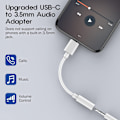 Miniatyrbild 2 av 3: USB C till 3,5 mm hörlursadapter Typ-C hörlurar USB C till Aux-adapter
