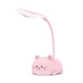 Miniatyrbillede 1 af 5: Skrivebordslampe til børn, øjenvenligt lys, læselampe, justerbar svanehals, USB-genopladelig DB Pink
