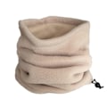 Miniatyrbild 1 av 5: Unisex Vinter Utomhus Solid Färg Mjuk Tjock Fleece Halsvärmare Gaiter Cover Hat DB Beige