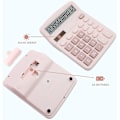 Miniatyrbillede 2 af 5: DB Pink Lommeregner, bordregner 12 cifre med stort LCD-display