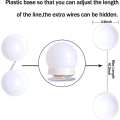 Miniatyrbilde 5 av 5: Led sminkebelysningssett - Hvit dimbar 10 lys DB