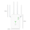 Miniatyrbild 3 av 3: Wifi Förlängare Wifi Booster 300Mbps Wifi Förstärkare Wifi Range Extender Dubbel Wifi Router Repeater för Hem 2.4Ghz db White