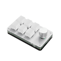 Miniatyrbild 1 av 5: Anpassningsbart tangentbord med 3-12 tangenter och volymknapp för programmering av makron, mekaniskt speltangentbord [Db] White 6 key