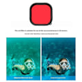 Miniatyrbillede 2 af 5: Til GoPro Hero 12 / 11 / 10 / 9 Action Camera Vandtæt Etui Letvægts PC Filter Linse Tilbehør [db] Multicolor Red