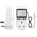 Miniatyrbillede 4 af 5: Digital Termostat, 230V Temperaturregulator Stikkontakt, 13A Timer Switch Stik med Sensor til Reptil Drivhus Hjemmefermentering db EU