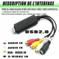 Miniatyrbilde 3 av 5: Videoopptak Lyd Video USB 2.0 Digital VHS Konverter Video Capture Capture Box fra [DB]