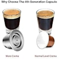 Miniatyrbillede 2 af 5: Genanvendelige Kapsler, Rustfrit Stål, 3 stk. Genopfyldnings Puder til Nespresso + 1 Tamper + 1 Ske + 1 [DB]