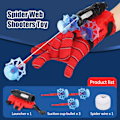 Miniatyrbillede 3 af 5: Spider Web Shooters Legetøj Helt Cosplay Silke Launcher Bracers Til Børns Læring Legetøj Gave db 3 Shells