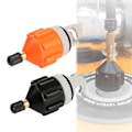 Miniatyrbilde 2 av 5: Oppblåsbare Båter Padlebrett Kajakk Kano Pumpe Sup Luftventil Adapterkontakt [DB] Orange