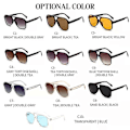 Pikkukuva 3 / 4: Klassiset Polarisoidut Aurinkolasit Miehille Naisille Vintage Soikea Kehys Ajolasit Yönäkölasit UV400 [DB] Coffee Leopard Ordinary Sunglasses