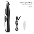 Miniatyrbillede 2 af 3: Fodskraber til katte og hunde, barbering af ørehår, fodhårsklipper, USB-interface, kæledyrshårsklipper, sort