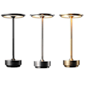Miniatyrbilde 4 av 5: Trådløs bordlampe dimbar vanntett metall USB oppladbar bordlampe [DB] black