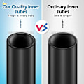 Miniatyrbilde 4 av 5: 2-pak 700x35-43c Sykkel Innertube Med 2 Felgstrimler Ventil Gummi Sykkel Dekk Tube For 700c Landeveissykkel {DB}