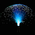 Miniatyrbilde 1 av 5: Led flerfarget skiftende fiberlys fargerik skiftende fiberoptisk fontenefestlys nattlyslampe beroligende lampe julegave [DB]