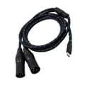 Miniatyrbillede 5 af 5: TypeC til 2XLR Kabel UsbC til 2XLR Adapterledning til Lydudstyr Db 100cm