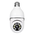 Miniatyrbilde 1 av 5: E27 Pære Kamera, 1080p Sikkerhetskamera System Med 2.4ghz Wifi, 360 Hjemmeovervåking, Nattsyn, Toveis Lyd, Smart Bevegelsesdeteksjon [db]