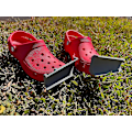 Miniatyrbillede 4 af 4: 1 Par Sneskraber til Crocs Tilbehør, Sneskraber Croc Charm Vedhæftning [Db] Grey