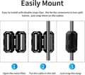 Miniatyrbillede 3 af 5: Ferrite Ring Core Sort Rfi Emi Støjundertrykker Kabel DB