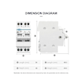 Miniatyrbild 2 av 5: To219g 2p 63a Dubbel Manuell Överförings Isolering Switch Interlock Kretsbrytare