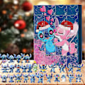 Pikkukuva 3 / 4: Ihana Joulukalenteri 2024 Lapsille, Pieni Monsteri Lilo & Stitch Kawaii Hahmojen Lelut Joulukuun Laskentakalenteri, Ihastuttavat Joululahjat {db}